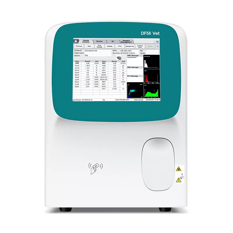 High Performance Vet 5-part Auto Hematology Analyzer For Animal Research And Treatment